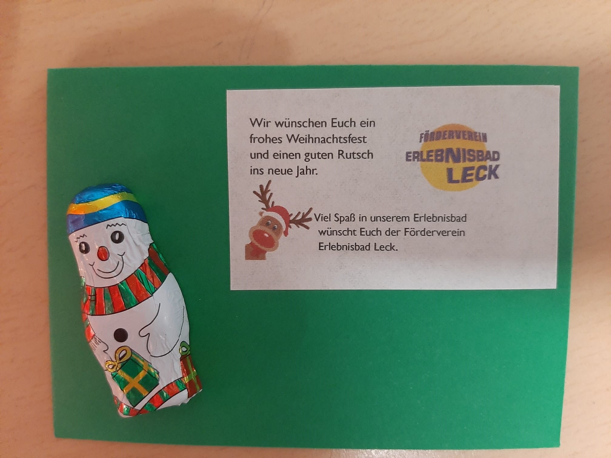 Weihnachtsüberraschung GSadL FV Erlebnisbad 7 Bildrecht Grundschule an der Linde